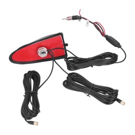 Antena De Tiburón Para Auto, ABS Antena Para Auto Antena De Aleta De Tiburón Para Automóvil GPS + FM + WIFI 3 en 1 para Vehículos Recreativos, Camiones, SUV (Negro)
