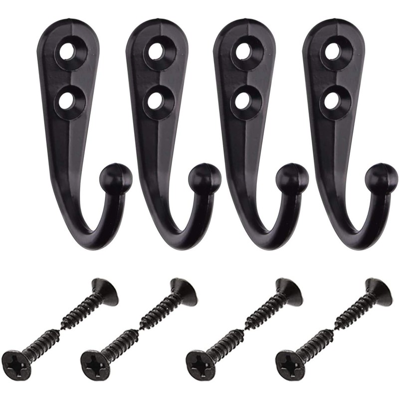 40 Pieces Wall Mounted Key Hook Robe Hooks Cloth Hanger