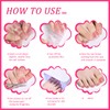 Semi Cured Gel Toenail Strips, 16 Sizes 32 Pcs Hot