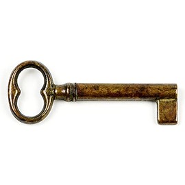 Furniture Key Antique Style Furniture Bronzed Replacement Key Blank Brass Patina 3002/42.01