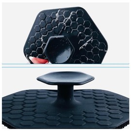 Premium Aquaphor Silicone Exfoliating Body Scrubber with Lather Boosting Bristles, Loofah Sponge, and Eco-Design Essentials- Shower Shelf for Inside Shower -Bathroom Back