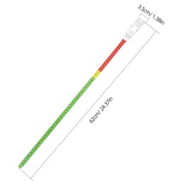Set de 3 Cintas Métricas Flexibles de PP para Medir Circunferencia de Cabeza y Brazo en y Niñas, Uso en Control de Salud Infantil