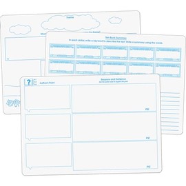 Really Good Stuff Comprehension Graphic Organizer Dry Erase Boards Text Evidence Set