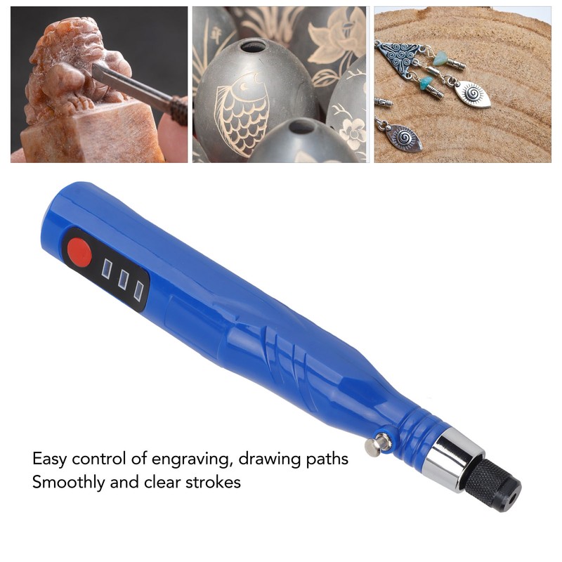 Electric Engraving Pen USB Charging 3 Adjustable Speed Cordless ABS