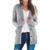 Ninfort Cardigan Sweaters for Women Long Sleeve Open Front Button