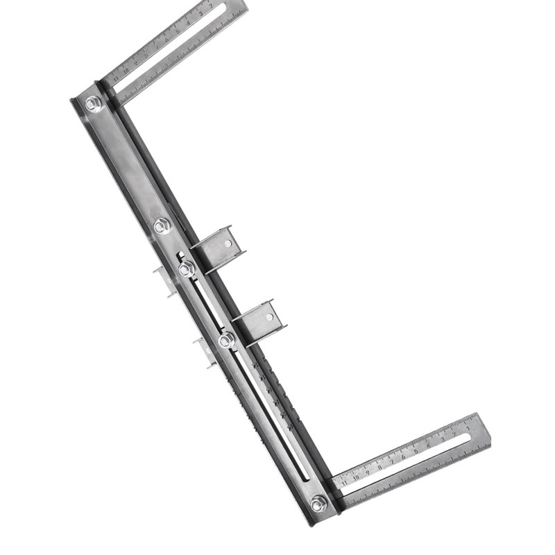 Cabinet Hardware Jig Template Stainless Steel Closet Hanging Rod Locator