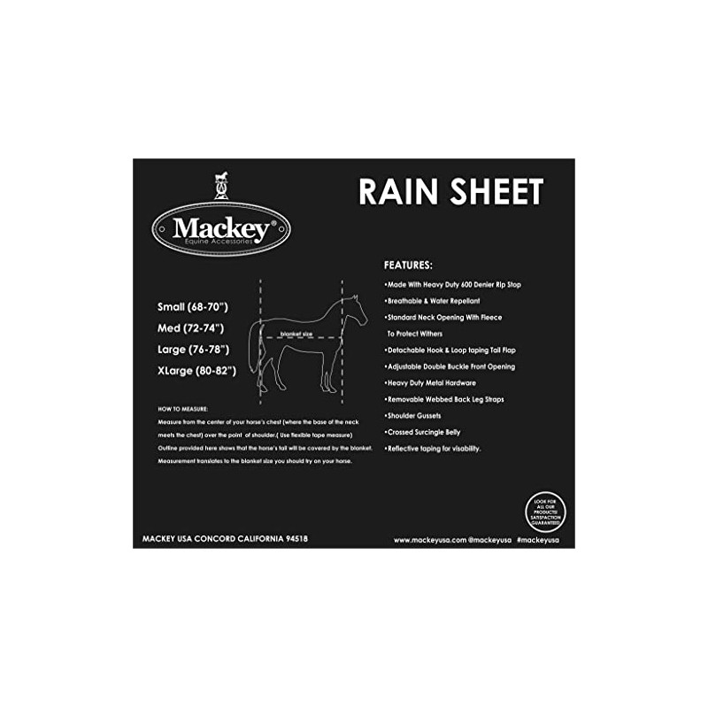 Mackey USA Dandy Rain Sheet - Medium