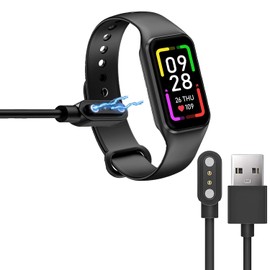 Blueshaweu Magnetisches Ladegerät, kompatibel mit Iowodo R1 Smartwatch, magnetisch, Ladegerät, USB, 3,3 m, kompatibel mit Iowodo R1/FeipuQu 1,47 Zoll/Blackview R1 Smartwatch (schwarz)