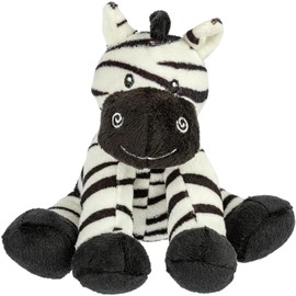 Suki Gifts International Small Black & White Zooma Zebra with Rattle (80065)