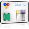 Whiteboard Magnetic Board, Small Whiteboard, Dry Double-Sided Erase, A4 Magnetic