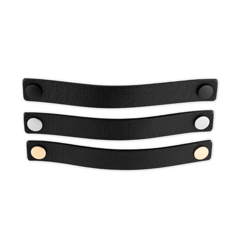 Brute Strength - Leather Handles for Furniture - Black -