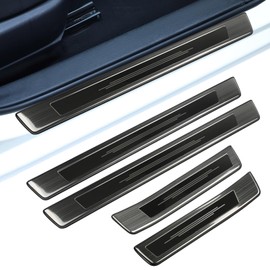 BILOPER Door Sill Protector for Nissan Altima 2019 2020 2021 2022 2023 2024 2025 Accessories Premium Stainless Steel Door Entry Guard Plate Cover