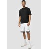 Karl Kani Men's Signature Mesh Shorts, white / black, XXL