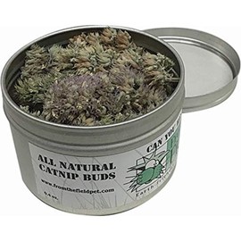 from The Field | Premium Whole Catnip Buds for Cats | Organic, USA-Grown, Fresh & Potent | Natural, Eco-Friendly Cat Treat for Play & Relaxation | Catnip for Indoor Cats | Resealable 0.4 Oz Can