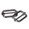 COTOWIN Adjustable Metal Slide Rectangle Buckle,Pack of 20 (Gunmetal, 1")