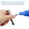 Zovator 4-Way Multifunctional Key, 4-Way 5 Size Inner Dimensions 7