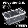 10 PCS Reptile Feeding Box, Isopod Enclosure Plastic Terrarium, Reptile