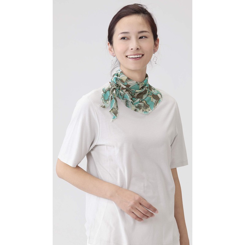 Selvin Silk Neck Cover Turquoise
