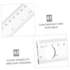 Operitacx Sturdy Plastic Measuring Ruler Magnifying Glass 10pcs Office Geometry