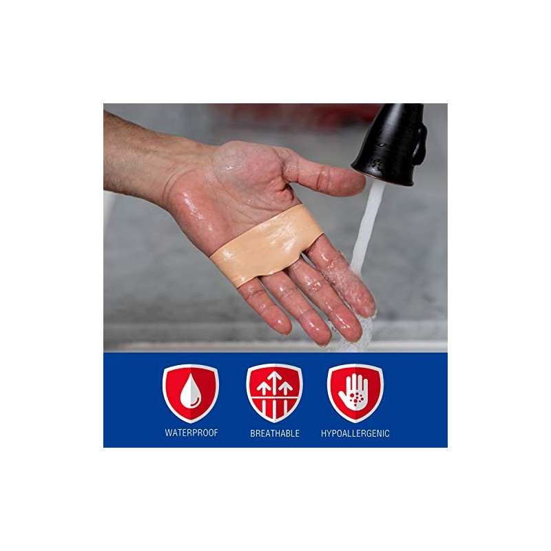 Nexcare Cinta de prevención de ampollas, se puede rasgar fácilmente,
