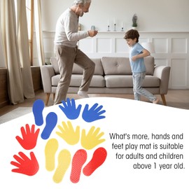 Feet Hands Twister Game for Classroom Home Indoor and Outdoor Exercise Limb Coordination Integration Toy Game Mat for 1 Above Year Old,plplaaoo Hands and Feet Play Mat Carpet Spot Flat Markers,