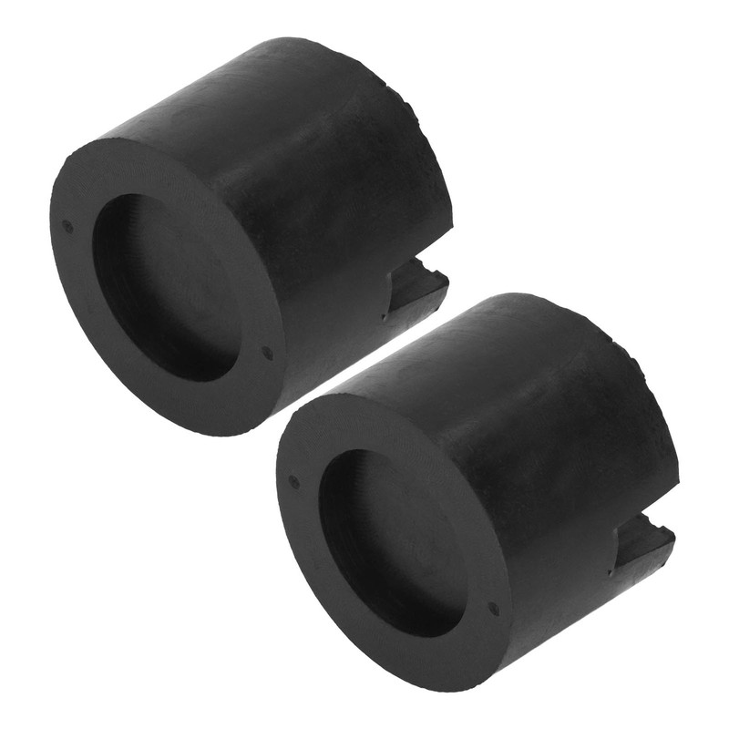 2Pcs Rubber Jack Pad Slotted Adapter Trolley Vehicle Lift Axle