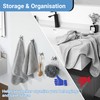SAYAYO Self Adhesive Hooks for Hanging, Brushed Nickel Towel Hook