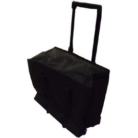 ToolUSA Collapsible Tote with Wheels | 16" x 13" x 8" | Durable Nylon Fabric | Telescopic Handle | Expandable & Portable | Ideal for Travel & Everyday Use