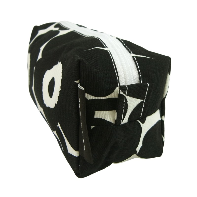 Marimekko 071294 190 MA-591 Mini Unikko Pouch White x Black