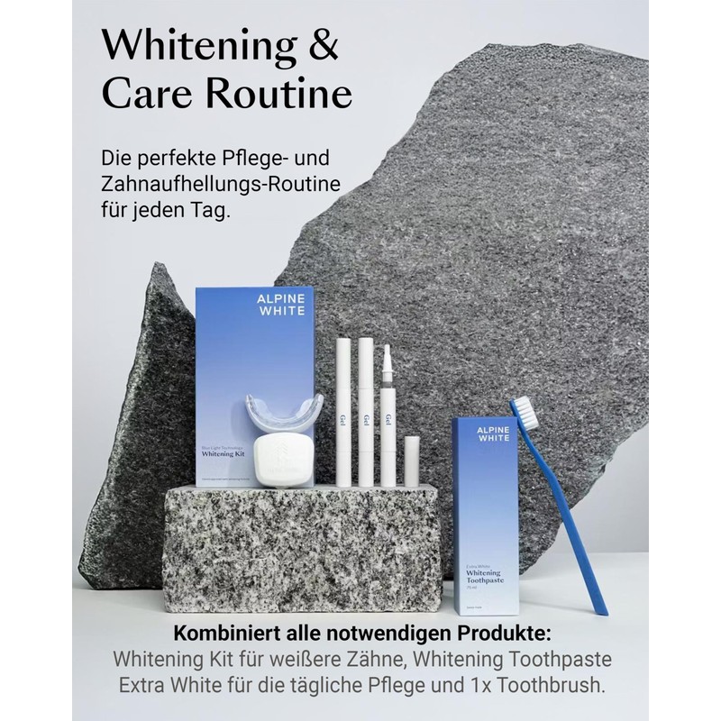 ALPINE WHITE Whitening Kit - Professional Teeth Bleaching for Home