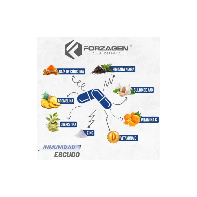 Forzagen | Essentials Immunity Shield | 3920 mg | 120