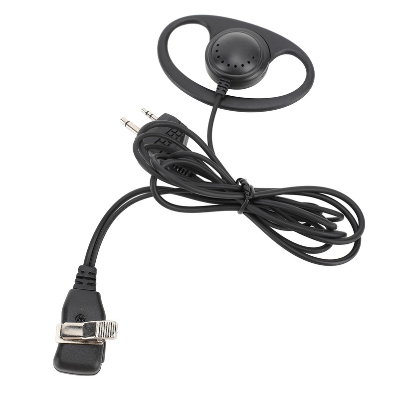 2 Way Radio Earpiece 2 Pin Plug D Shape Security