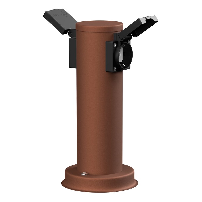 ledscom.de Poru Garden Socket Column with Ground Spike for Outdoor