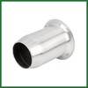 Motoforti 60mm Universal Motorcycle Can Muffler Baffle Pipe Silver Tone