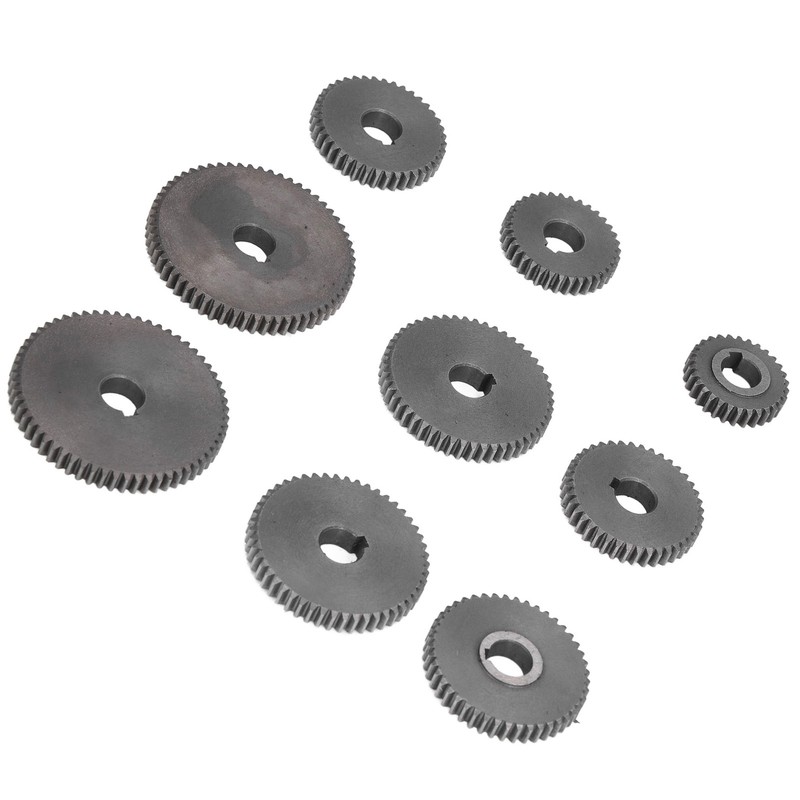 9Pcs Metal Gear Set Mini Lathe Cutting Machine Gears 2xT60