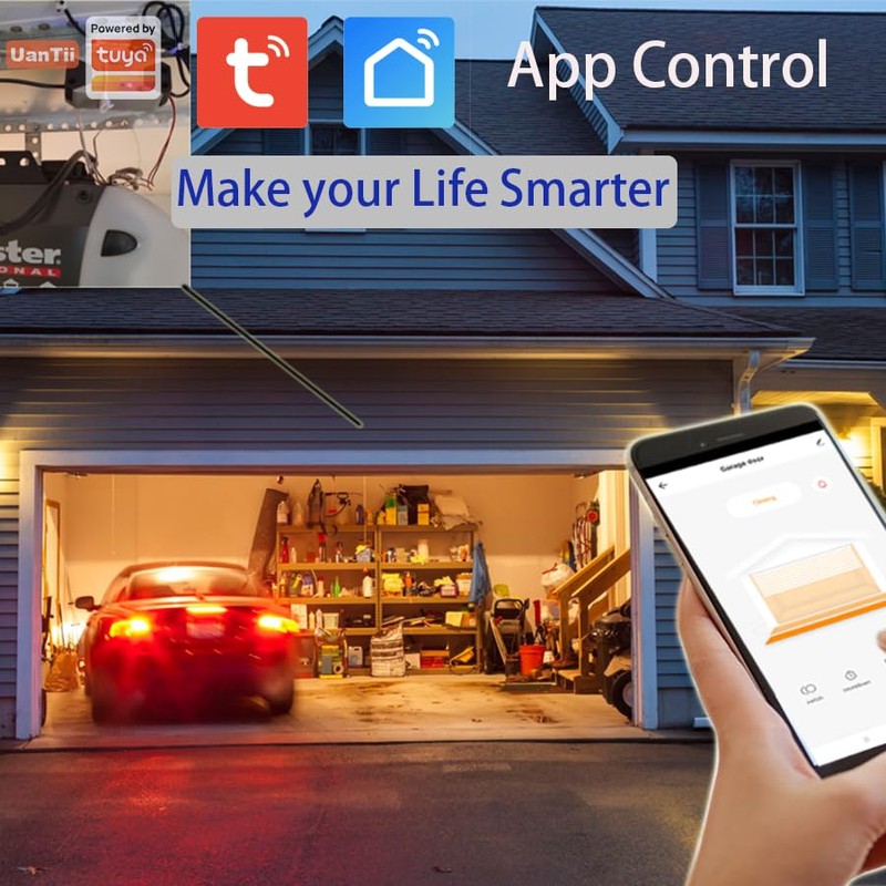 UanTii Smart Garage Door Opener Tuya WiFi Garage Door Controller