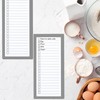 4 Pack Magnetic Notepads for Refrigerator，200 Sheets Grocery List Large