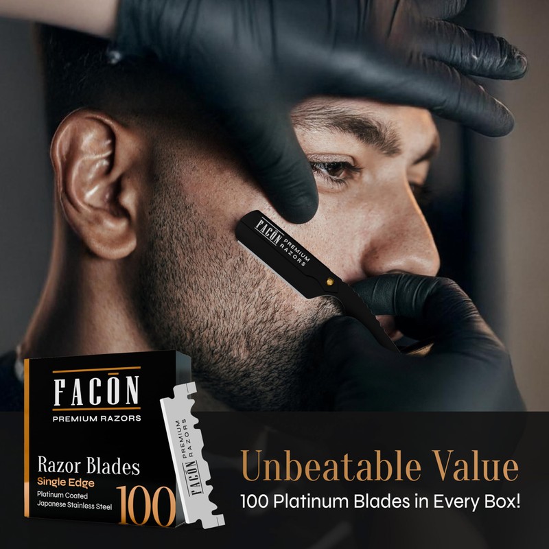Facón Straight Razors for Men - Professional Barber Straight Edge