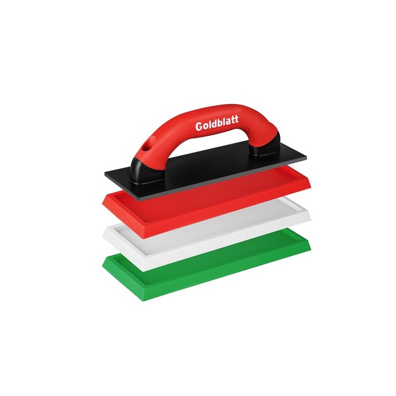 Goldblatt Grout Float with 3 Replaceable Pads, 3-3/4" x 9-5/8"