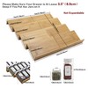 Angimio Bamboo Spice Rack Drawer Organizer - 8 Pieces Set-