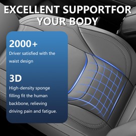 Toyota Tacoma Seat Covers Custom Fit 2016-2023,Truck Seat Covers for Tacoma Double & Crew Cab SR SR5 TRD Sport TRD Off-Road TRD Pro (Grey, (2016-2023) Full Set)