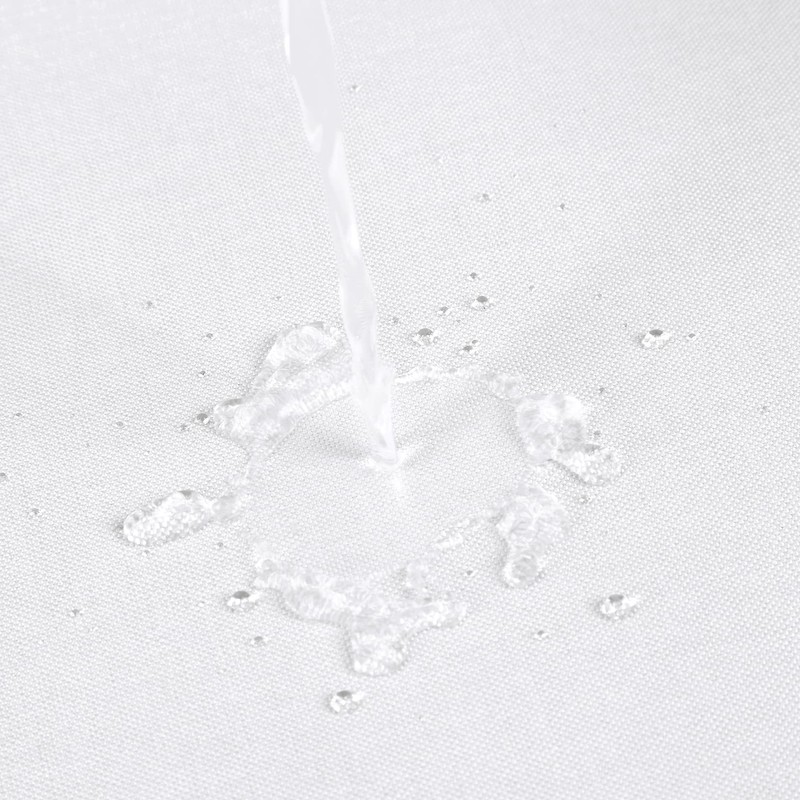 Flax linen like 240 GSM heavy, wide fabric shower curtain