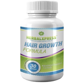 Herbalxpress Hair Growth Formula 30 Tablets for Men and Women - Supplement for preventing hair loss and support healthy hair growth and appearance