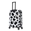 InUSA Cow Print Luggage with Spinner Wheels | Durable Lightweight