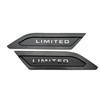 Silver with Matte Black Outline Body Side Molding Trim Compatible