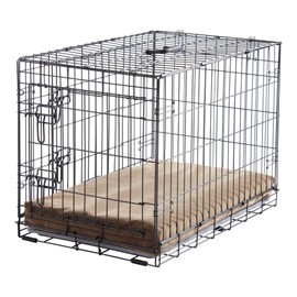 South Pine Porch Piper Premium Crate Pad with Removable Cover, Latte, Extra Small (24" x 18")
