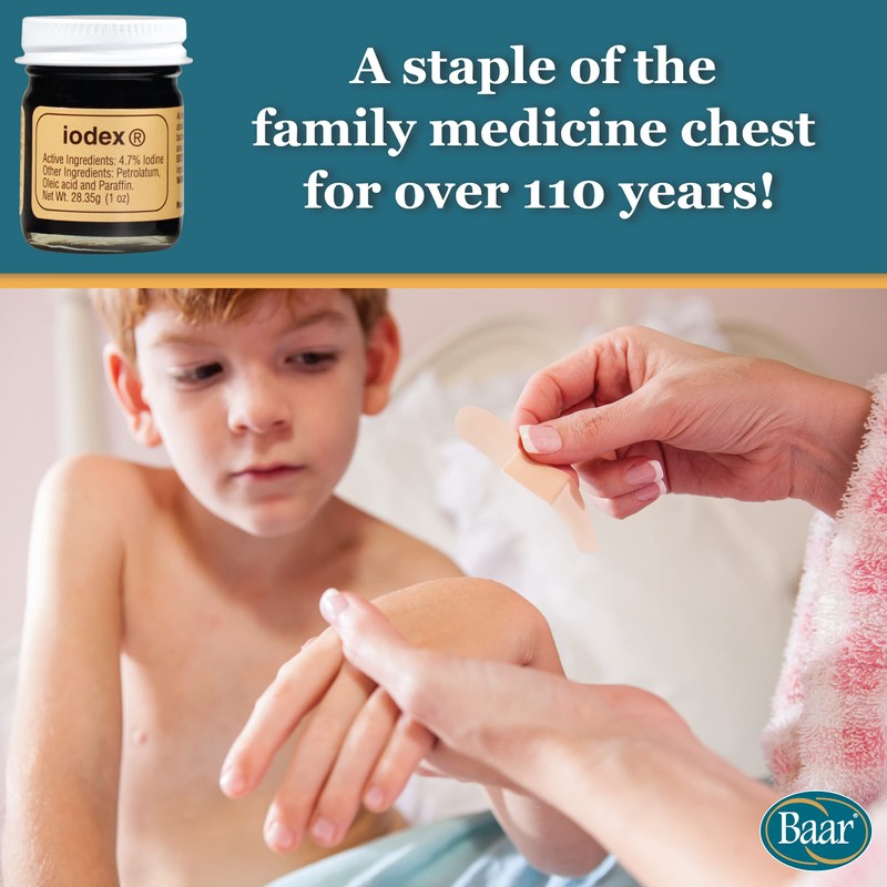 Baar Iodex, Regular, Topical Ointment, 1-Ounce Jar