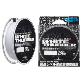 YAMATOYO Nylon Line Fighter White Thunder, 492.1 ft (150 m), No. 1.75, 7 lbs, Super White