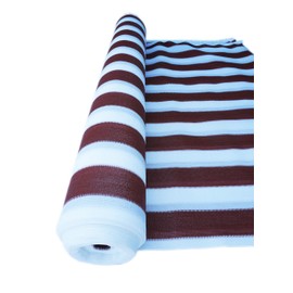 SHANS Stripes 90% UV Heavy Duty Shade Cloth with Plastic Grommets Clips Free (Maroon 12ft x 30ft)