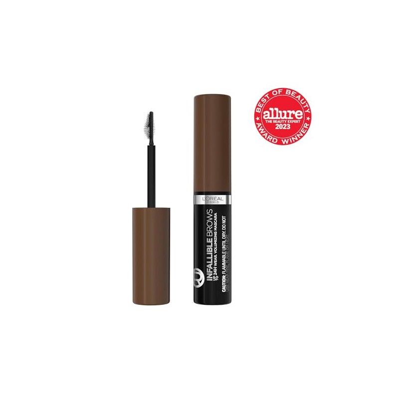 LOreal Paris Infallible Volumizing 24H Wear Mscara para cejas, maquillaje